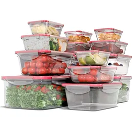 classbach classbach® Frischhaltedosen mit Deckel | 14er Set | 100% dicht | Meal Prep Boxen | für Mikrowelle Spülmaschine Gefrierfach geeignet | Lunchbox | Dosen Meal Prep stapelbar | Gefrierdosen | C-FHD 4009 K