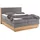 Home Affaire Boxspringbett HOME AFFAIRE "Cavan", grau (anthrazit), L:220cm, Microfaser (100% Polyester), Komplettbetten, Boxspringbett, Eiche, inkl. Bettkasten & Topper, verschiedene Härtegrade (auch H4)