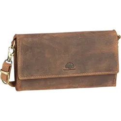 Greenburry Vintage 1552A Lady Wallet Bag RFID  in Sattelbraun (0.8 Liter), Umhängetasche