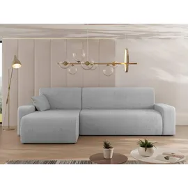 Mirjan24 Ecksofa Hellgrau, Textil, 5-Sitzer, L-Form 244x145 cm, Wohnzimmer, Sofas - Couches, Wohnlandschaften, Ecksofas