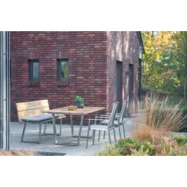 Niehoff Noah Gartentisch 180 x 95 x 76 cm Teak geölt/weiß