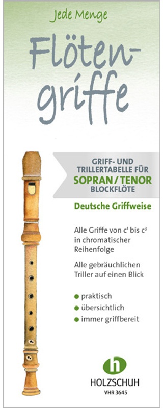 Jede Menge Flötengriffe - Sopran- Und Tenorblockflöte (Deutsche Griffweise), Geheftet