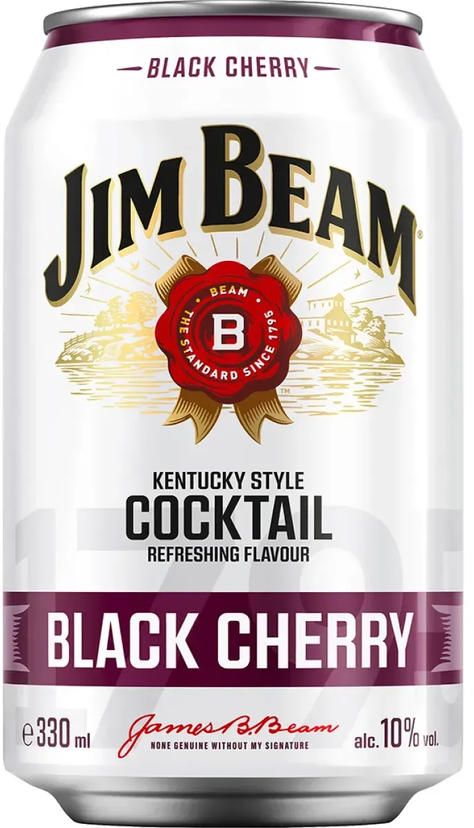 Jim Beam & Black Cherry 10% vol. 0,33 l