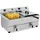 Royal Catering Elektro-Doppel-Fritteuse 2 x 13 l 6400 W Ablasshahn - Elektro-Fritteusen Royal Catering