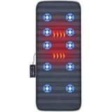 COMFIER Elektrische Massagematte zur Ganzkörpermassage, Vibrationsmassagematte mit 10 Motoren, 2 Therapieheizkissen, 5 Massage-Modi und 3 Vibrationsstärken, Massagegerät mit Wärmefunktion,Geschenk