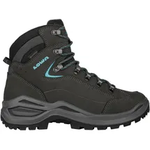 Lowa Renegade Evo GTX Mid Damen Wide Asphalt/Türkis 41,5