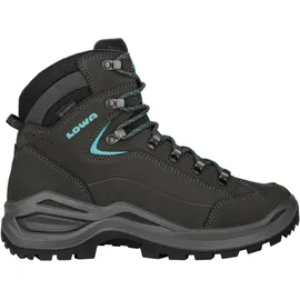 Lowa Renegade Evo GTX Mid Damen Wide Asphalt/Türkis 41,5