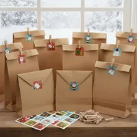 Weihnachtskalender Adventskalender zum Befüllen DIY 24 Geschenktüten Weihnachten