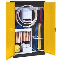 C+P Sportgeräteschrank mit Vollblech-Flügeltüren (Typ 1), HxBxT 195x120x50 cm,