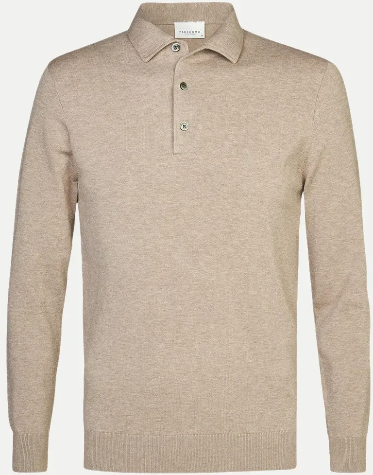 Poloshirt mit One-Piece-Kragen Beige L