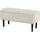 Homcom Sitzbank mit Stauraum, Bettbank, Polsterbank mit Klappdeckel, Samtoptik, Truhenbank, für Wohnzimmer Schlafzimmer, Cremeweiß, 95 x 38 x 45 cm Esszimmer, Bänke, Sitzbänke