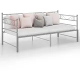 vidaXL Tagesbett 90 x 200 cm Grau