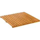 vidaXL Badematte Uni Braun 50 x 50 cm