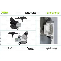 Scheibenreinigung, Scheibenwischermotor VALEO 582634