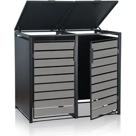 Zelsius Mülltonnenbox 4er 120-240 l anthrazit