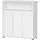 Schildmeyer MÖBELPARTNER Empfangstheke 400 3 Türen und Fachböden, weiß 107,0 x 44,0 x 110,5 cm