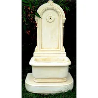 Casa Padrino Jugendstil Wandbrunnen Weiß / Beige H. 113