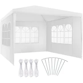 Tectake tectake® Pavillon, 3 x 3 m, im Stecksystem, mit UV-Schutz, wasserdicht,