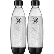 Sodastream Fuse PET-Flasche 2 x 1 l schwarz