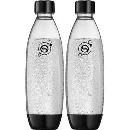 Sodastream Fuse PET-Flasche 2 x 1 l schwarz