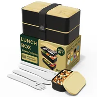 Umami Lunchbox Erwachsene, Auslaufsichere Bento Box mit Fächern und