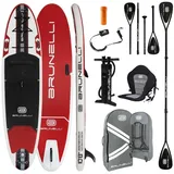 Brunelli 10,8 Windsurf SUP Woven X Fusion Double Layer 10,8 x 76 x 15 cm rot