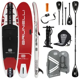 Brunelli 10,8 Windsurf SUP Woven X Fusion Double Layer 10,8 x 76 x 15 cm rot