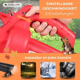 Mobiclinic Mobiclinic®, Laubbläser, + Häcksler, 900w, 6 Geschwindigkeiten, 3-in-1, Leicht, 35l, Für den Garten, 220v, Schultergurt,