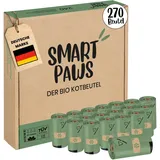 SMARTPAWS Hundekotbeutel biologisch abbaubar (heim- kompostierbar)| 270 zertifizierte Kotbeutel für Hunde | Extra starke Hundebeutel für sensible Hunde – Hund