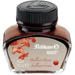 Pelikan Tinte 4001 im Glas, braun, Inhalt: 30 ml