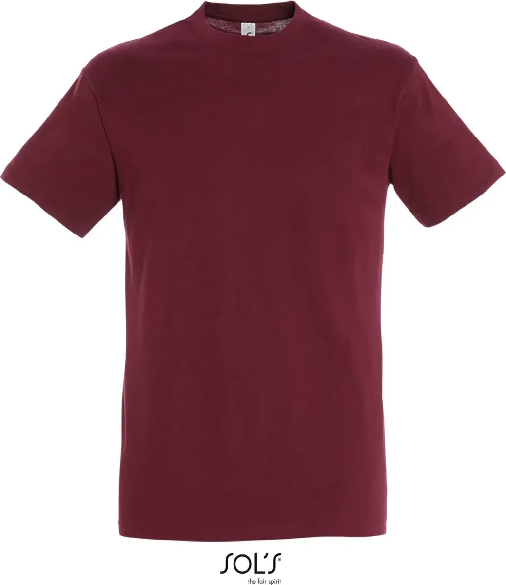 SOLS Unisex T-Shirt 11380 burgundy S