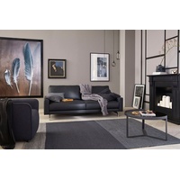 HÜLSTA sofa 2-Sitzer »hs.450«, Armlehne niedrig, Fuß chromfarben glänzend, Breite 164 cm blau