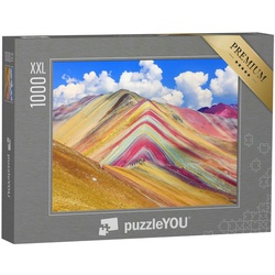 puzzleYOU Puzzle Puzzle 1000 Teile XXL „Montana de Siete Colores, Cusco, Peru“, 1000 Puzzleteile, puzzleYOU-Kollektionen Peru