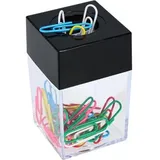 Alco 2217, Klammernspender 42x42x70 transparent/schwarz Plastik