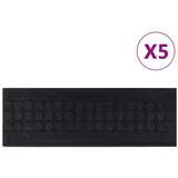 vidaXL Stufenmatten 5 Stk. 25x75 cm Gummi