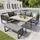 Okwish Gartenlounge-Set Loungeset grau