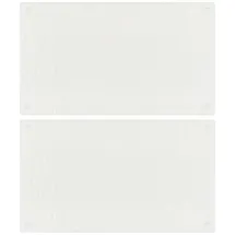 vidaXL Schneidebretter 2 Stk. Transparent Blasenmuster Hartglas