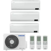 Samsung Wind-Free Comfort Trio 2x AR09TXFCAWKNEU + AR18TXFCAWKNEU + AJ068TXJ3KG/EU R32 2x 2,5 kW + 5 kW