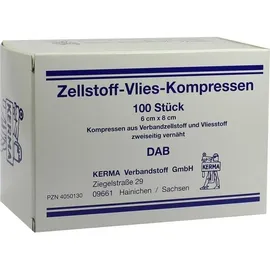 KERMA Verbandstoff GmbH Zellstoff Vlies Kompressen 6 x 8 cm 100 St.
