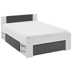 Bett Bett Azurro 2-120 Weiß/Anthrazit