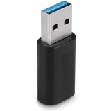 Lindy USB-A auf USB-C Adapter Schwarz