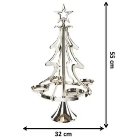 Kobolo Kerzenhalter XMASTREE4 in Silber | Gr.: onesize