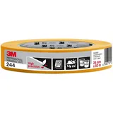 3M Pro 244 Profi Malerband - 1 Rolle 24 mm x 50 m - für scharfe Farbkanten, UV-beständig, innen und außen