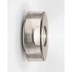 serien lighting Curling M Wandleuchte warmweiß (3000 K) | Glasschirm neusilber