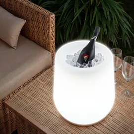 Tectake Luminous Courve Pot 38 x 44 cm Weiß