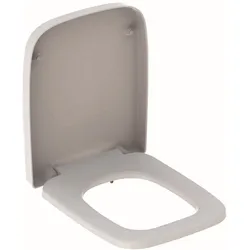 Geberit Renova Plan WC-Sitz, eckiges Des Bef.ob., m.Absenka., Quick Release, weiß