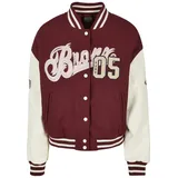 FUBU Collegejacke Fubu Damen FW224-006-1 City 05 Varsity Jacket bordeaux/offwhite (1-St) rot XS