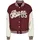 FUBU Collegejacke Fubu Damen FW224-006-1 City 05 Varsity Jacket bordeaux/offwhite (1-St) rot XS