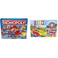 Monopoly E9517100 Super Mario Celebration Brettspiel für Super Mario Fans ab 8 Jahren & Hasbro Das Spiel des Lebens