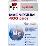 Doppelherz system MAGNESIUM 400 DEPOT – Magnesium als Beitrag für die normale Funktion der Muskeln und des Nervensystems – 60 Tabletten